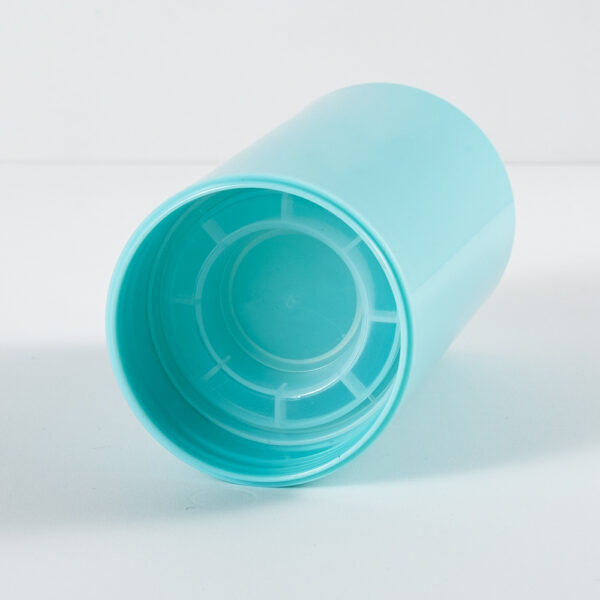 blue color airless bottle