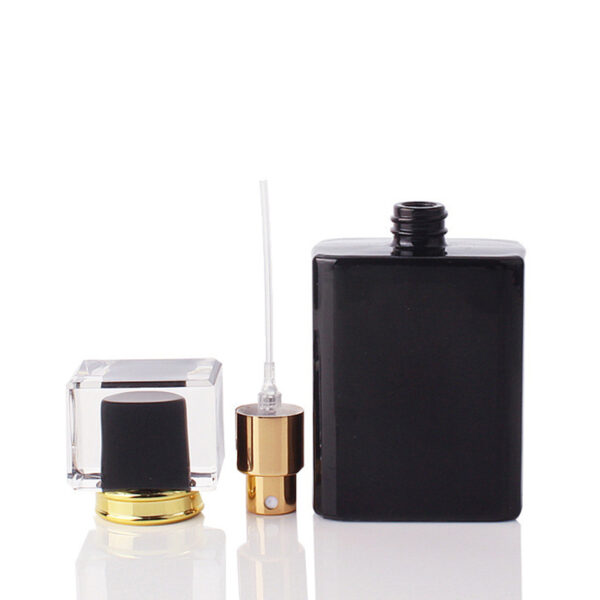 black perfume bottle
