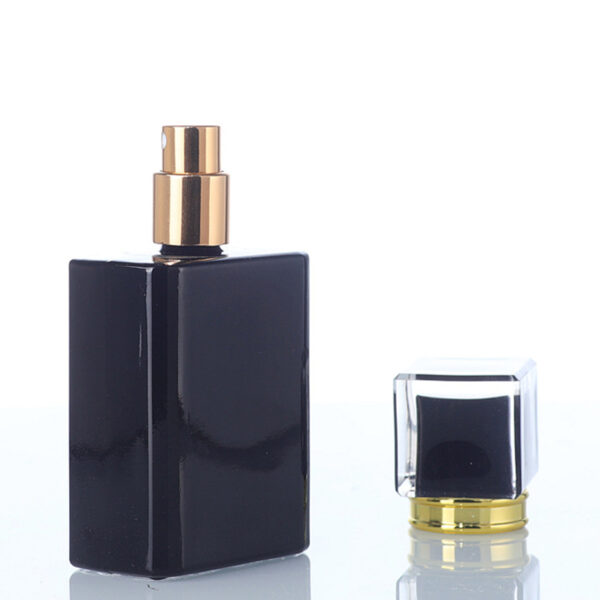 black perfume bottle