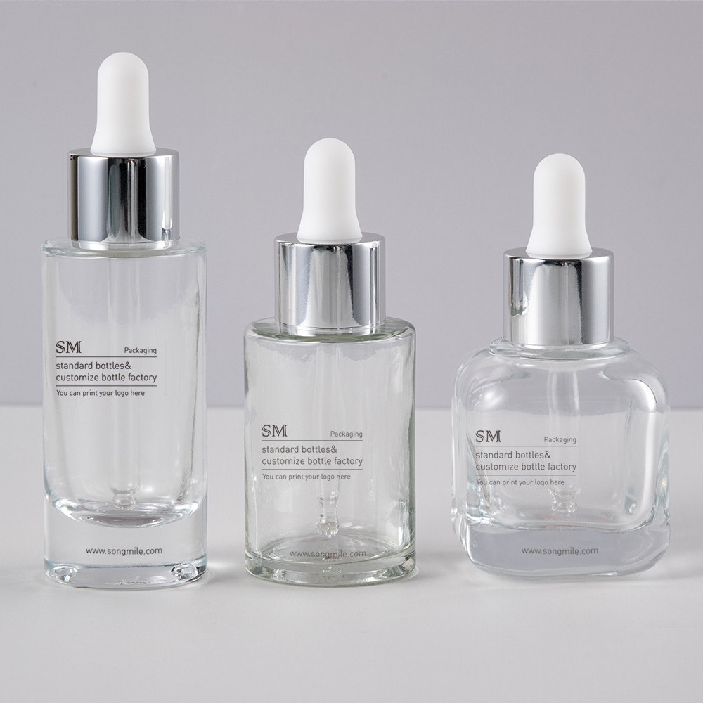 Bouteille en verre en gros personnalisée 30 ml 50 ml bouteille d'huile  essentielle pour compte-gouttes