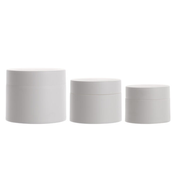 Plastic White Cream Jar (1)