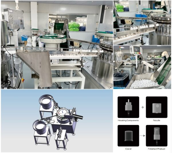 3 Piece Of Pump Core & Nosel & Cover Assembly Machine
