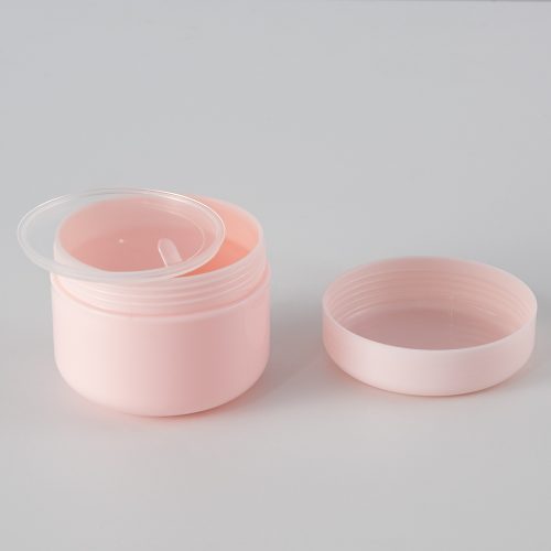 Plastic Pink Cream Jar (3)